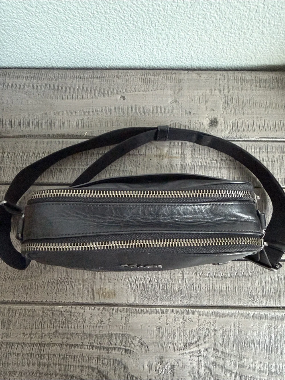 Coach Graham Black Signature Crossbody Bag